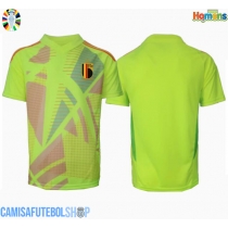 Camisa de time de futebol Bélgica Goleiro Replicas 2º Equipamento Europeu 2024 Manga Curta